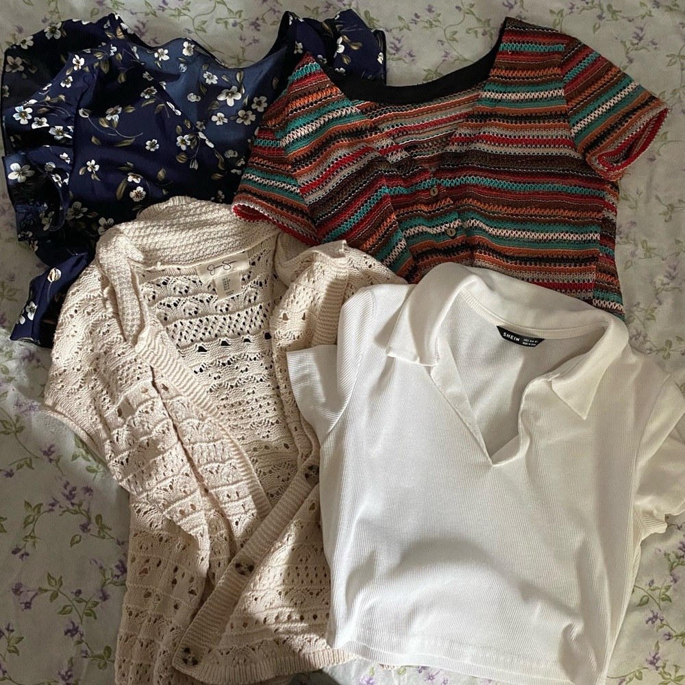 Different style crop top bundle